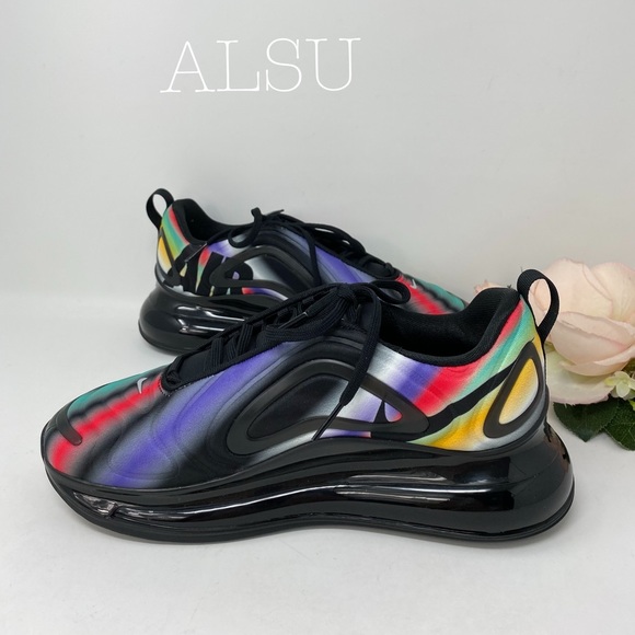 Nike Air Max 720 GS Black Color Mix k/W AUTHENTIC - Picture 2 of 8